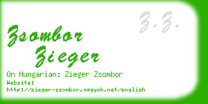 zsombor zieger business card